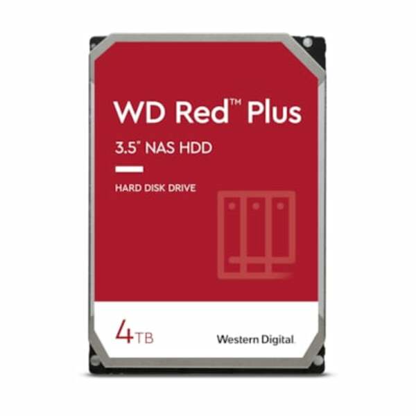 Bild 1 von WD Red Plus WD40EFPX - 4 TB 5400 rpm 256 MB 3,5 Zoll SATA 6 Gbit/s CMR