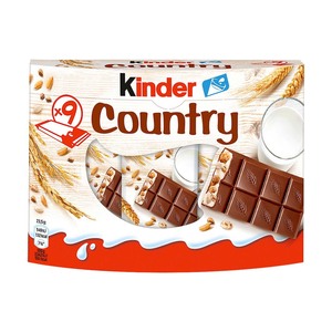 FERRERO KINDER COUNTRY, je 9 x 23,5-g-Packung = 211,5-g-Packung