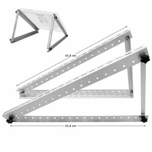 avoltik »Solarmodul Halterung für Flachdach Wand 0°-90° Alu Aufständerung« Solarmodul-Halterung