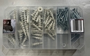 Bild 3 von Kraft Werkzeuge Kunststoff-Trockenbaudübel- und Schrauben-Set - 112-teilig