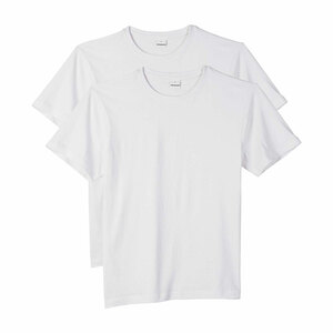 KODi basic T-Shirt Rundhals Herren 2er weiß (Größe L)
