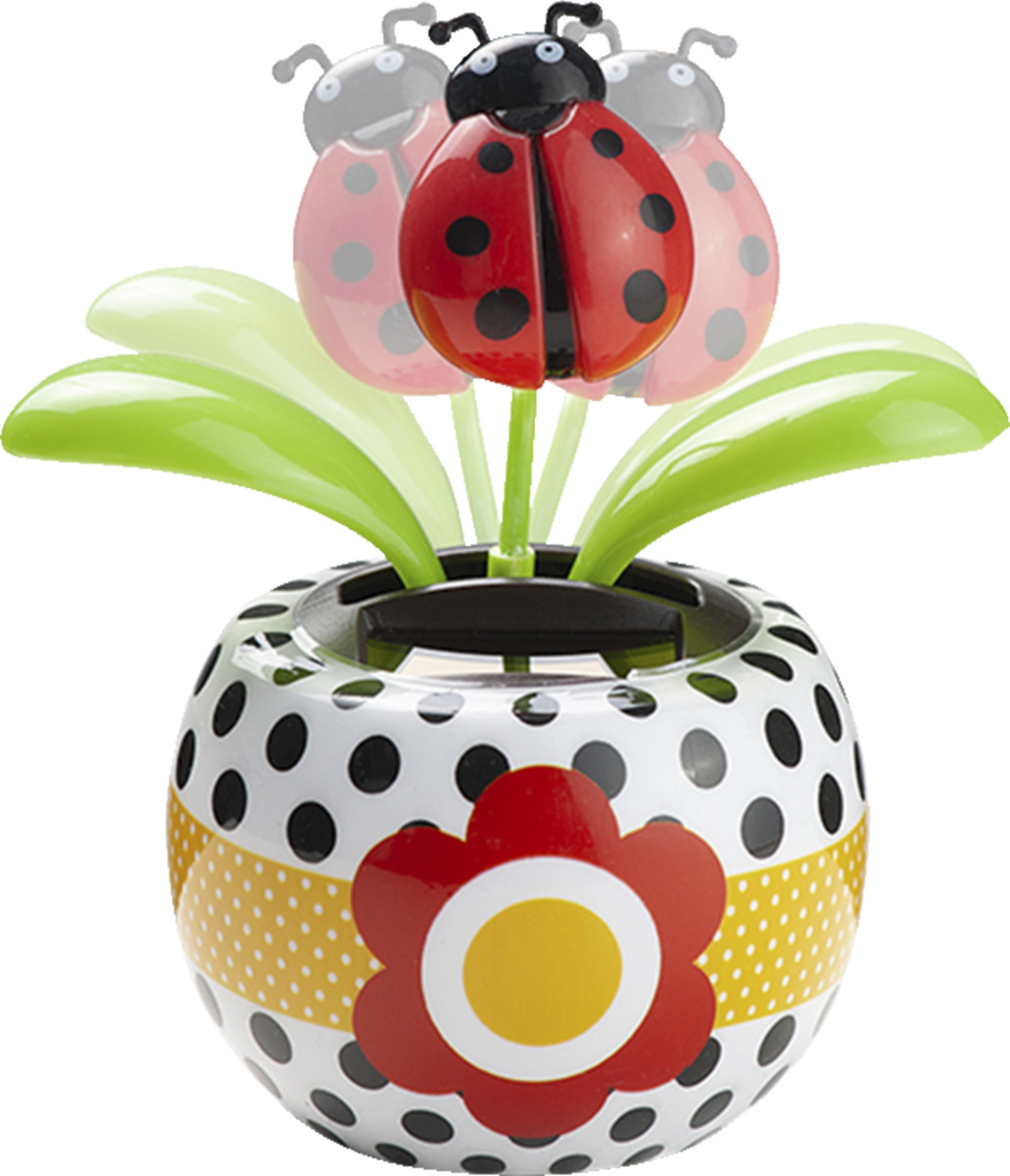 Bild 1 von IDEENWELT Solar-Gute-Laune-Blume Marienkäfer
