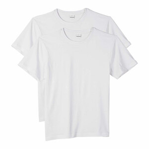 KODi basic T-Shirt Rundhals Herren 2er weiß (Größe XL)