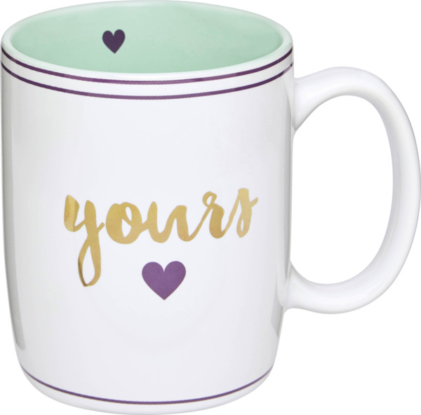 Bild 2 von IDEENWELT 2er-Set Kaffeebecher "mine" & "yours"