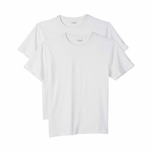 KODi basic T-Shirt Rundhals Herren 2er weiß (Größe M)