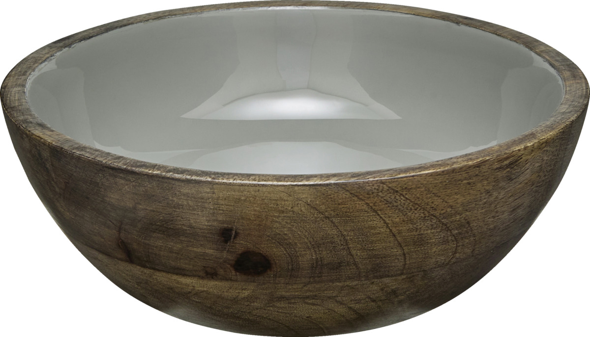 Bild 1 von IDEENWELT Mangoholz-Deko-Schale dunkelgrau