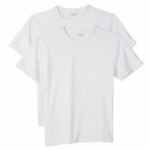 KODi basic T-Shirt Rundhals Herren 2er weiß (Größe XXL)