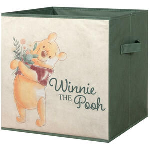 Stoffbox Winnie Pooh grün B/H/T: ca. 32x32x32 cm