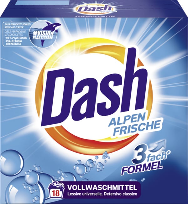 Bild 1 von Dash Vollwaschmittel Pulver Alpen Frische