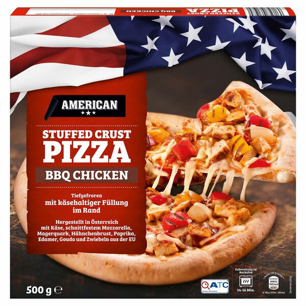 Bild 1 von AMERICAN Stuffed-Crust-Pizza 500 g