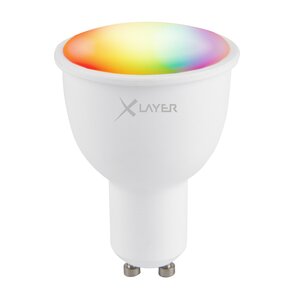 LED Leuchtmittel XLayer Smart Echo GU10 4.5W 380lm Warmweiß, Mehrfarbig Dimmbar