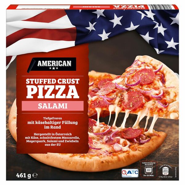 Bild 1 von AMERICAN Stuffed-Crust-Pizza 461 g