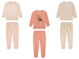 lupilu Kleinkinder Mädchen Frottee-Pyjama, hoher Baumwollanteil