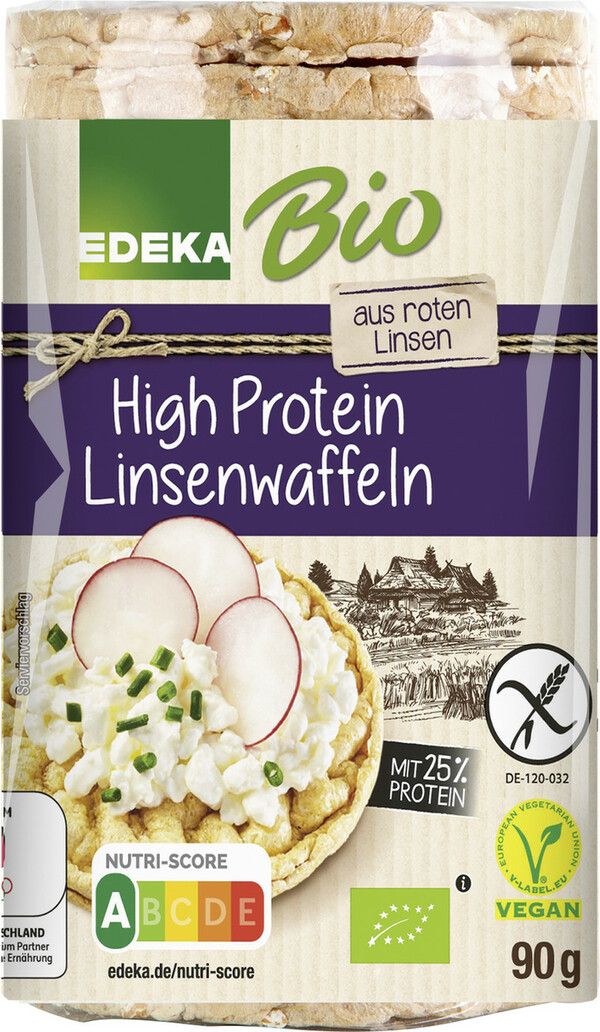 Bild 1 von EDEKA Bio High Protein Linsenwaffeln 90G