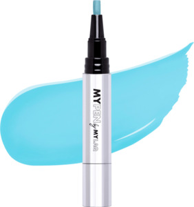 MYLAQ UV Nagellack My Pen 3in1 - My easy light blue