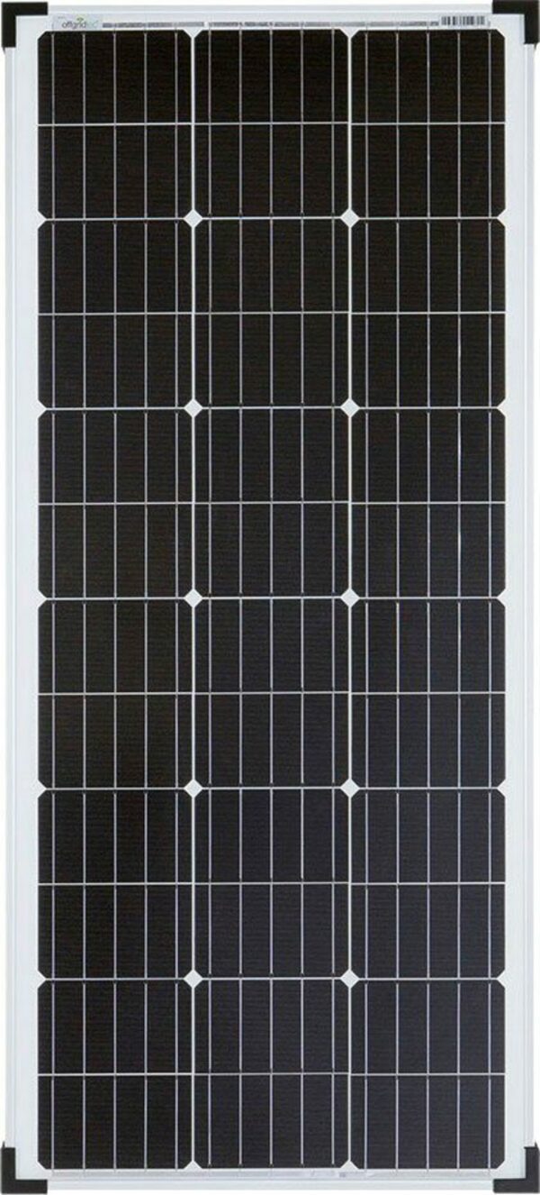 Bild 1 von offgridtec Solarmodul »100W Mono Solarpanel 12V«, 100 W, Monokristallin, extrem wiederstandsfähiges ESG-Glas
