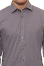 Bild 1 von bruno banani Business-Hemd sehenswertes Herren Super-Slim Kurzarm-Hemd mit feiner Musterung Schwarz-Weiss