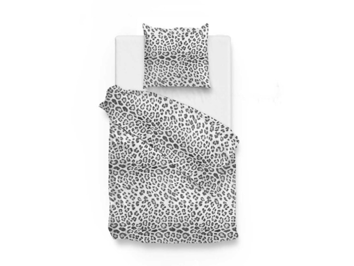 Bild 1 von Face-2-Face Biber Bettwäsche »Leo«, schwarz-weiß