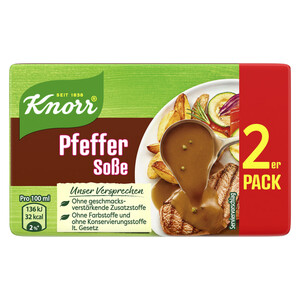 Knorr Pfeffer Soße ergibt 2x 250ML 46G