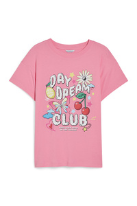 C&A CLOCKHOUSE-T-Shirt, Pink, Größe: XS