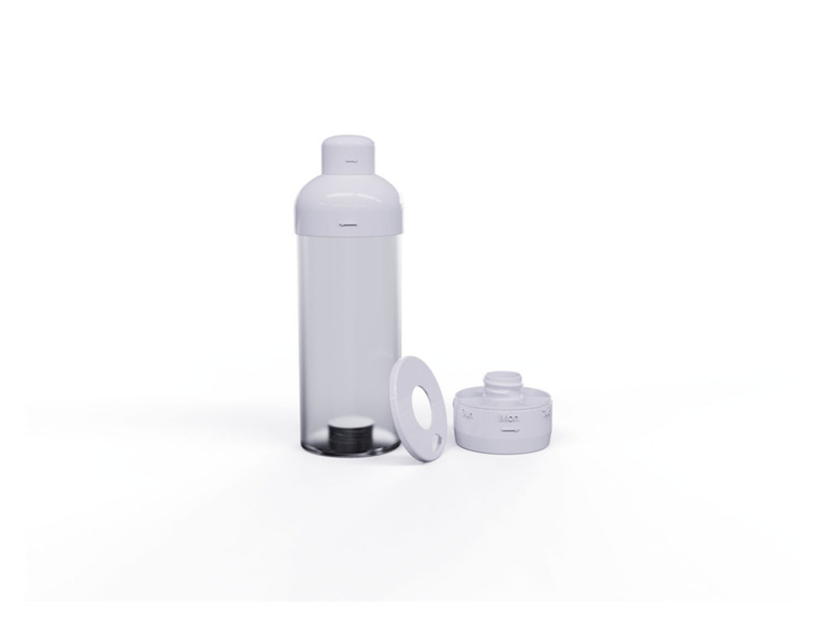 Bild 1 von Trinkflasche mit Tablettenfach, 375 ml