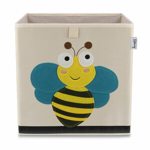 Lifeney Aufbewahrungsbox Biene, beige, 33x33x33cm