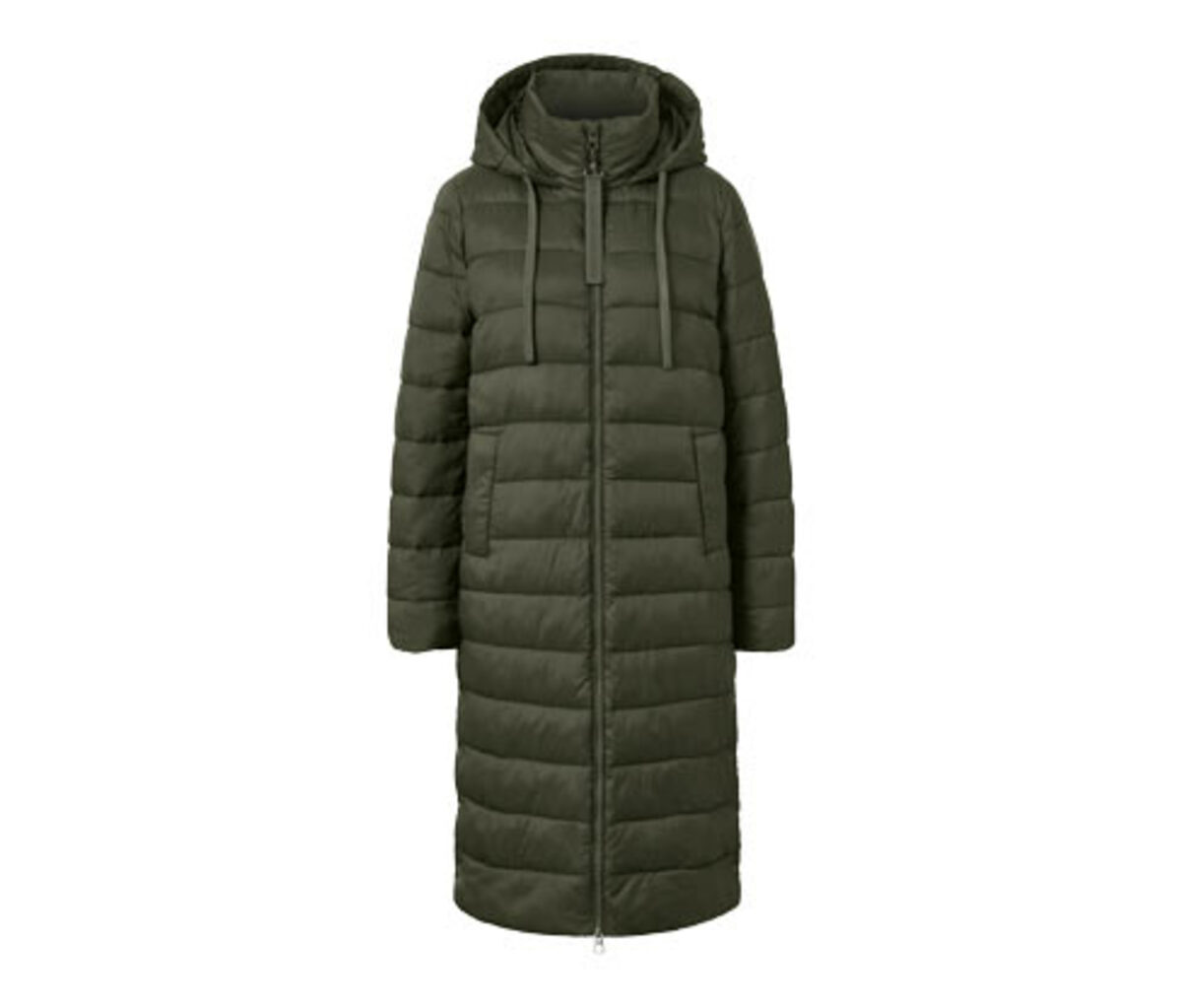 Bild 1 von Steppmantel mit Kapuze, olivgrün