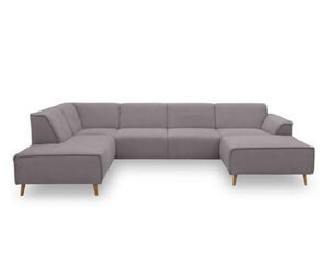 Sofa »Jules« in U-Form, rechts, silberfarben