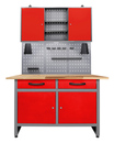 Bild 1 von Kraft Werkzeuge Werkstatt Set Werner 120 cm 1 Schrank LED rot