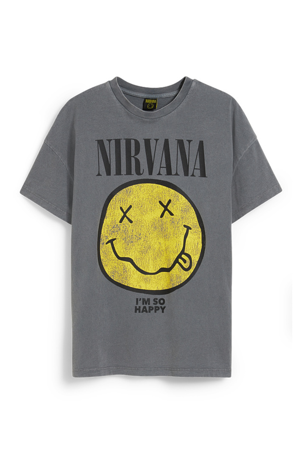Bild 1 von C&A CLOCKHOUSE-T-Shirt-Nirvana, Grau, Größe: XS