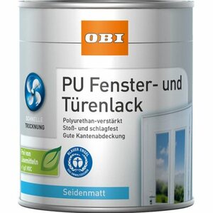 OBI Fenster- und Türenlack Weiß seidenmatt 750 ml