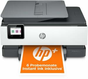HP Officejet Pro 8022e Multifunktionsdrucker (Tintenstrahldrucker, 4-in-1, Fax, Scanner, Kopierer, WLAN, USB, Airprint, Instant Ink, A4, A5, A6, B5, Farbdrucker)