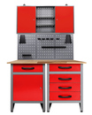 Bild 1 von Kraft Werkzeuge Werkstatt Set Entdecker 120 cm 1 Schrank rot