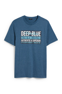 C&A T-Shirt-mit recyceltem Polyester, Blau, Größe: S