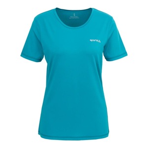 Damen-Fitness-T-Shirt mit Ziernähten