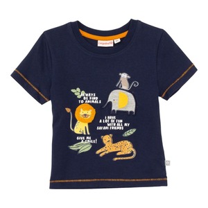 Baby-Jungen-T-Shirt mit Safari-Frontaufdruck