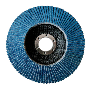 Vago-Tools 5x Fächerschleifscheiben 115mm flach Körnung 80 Blau Lamellenscheiben