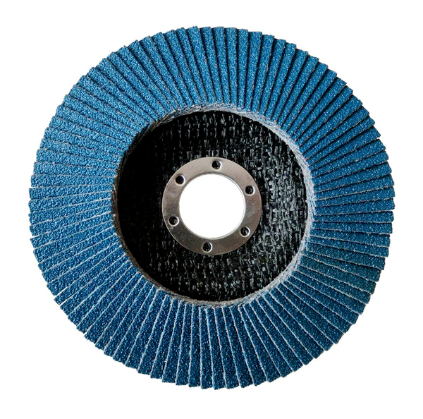 Bild 1 von Vago-Tools 5x Fächerschleifscheiben 115mm flach Körnung 80 Blau Lamellenscheiben