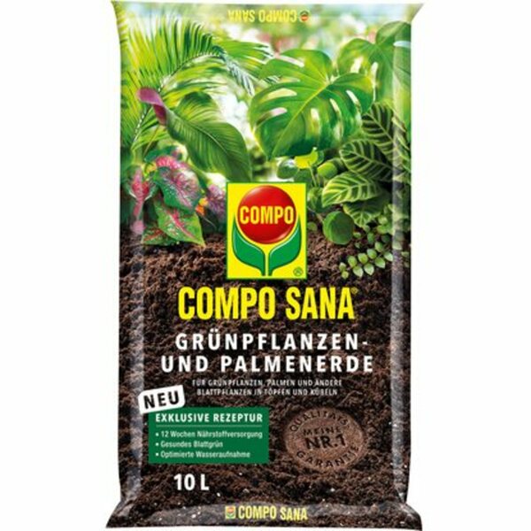 Bild 1 von Compo Sana Grünpflanzen- und Palmenerde 10 l
