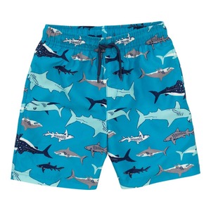Jungen-Badeshorts mit Hai-Muster