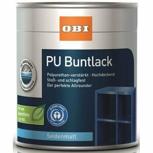 OBI PU Buntlack Reinweiß seidenmatt 2 l