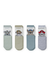 C&A Multipack 4er-Paw Patrol-Baby-Socken mit Motiv, Grau, Größe: 21-23