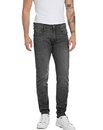 Bild 1 von Replay Herren Jeans Anbass Slim-Fit mit Power Stretch, Grau (Medium Grey 096), W32 x L34