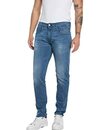 Bild 1 von Replay Herren Jeans Anbass Slim-Fit mit Power Stretch, Blau (Medium Blue 009), W33 x L36