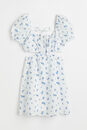 Bild 1 von H&M Kleid mit Cut-outs Weiß/Blau geblümt, Alltagskleider in Größe 44. Farbe: White/blue floral