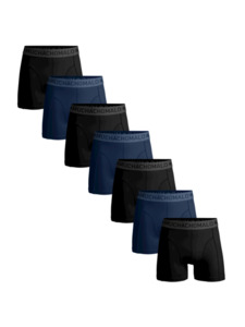 Muchachomalo 7er-Pack Boxershorts Herren - Weicher Bund perfekte Qualität in Größe S. Farbe: Black/black/black/black/blue/blue/blue