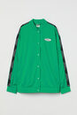 Bild 1 von H&M Oversized Sportjacke Grün/No Fear, Jacken in Größe L. Farbe: Green/no fear