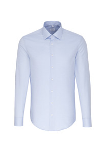 Seidensticker Business Hemd Shaped, Elegant in Größe 41. Farbe: Light blue