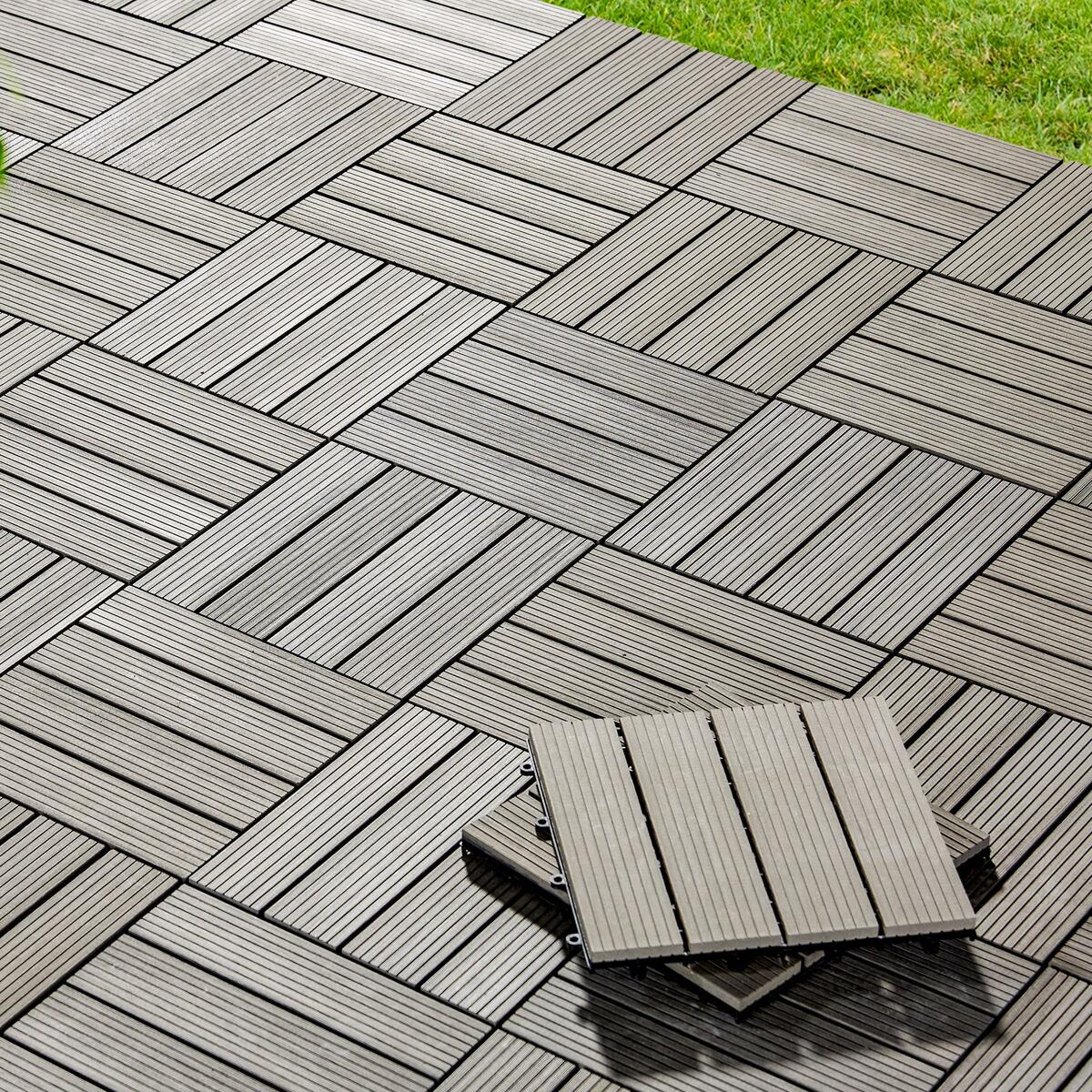 Bild 1 von Terrassenfliese Willi in Grau ca. 30x2,2x30cm