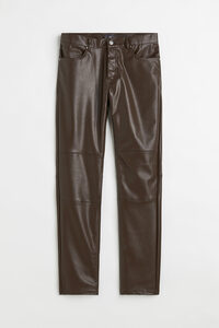 H&M Hose Slim Fit Dunkelbraun, Chinohosen in Größe W 32. Farbe: Dark brown